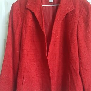 Womans Red 2 Pc with Skirt